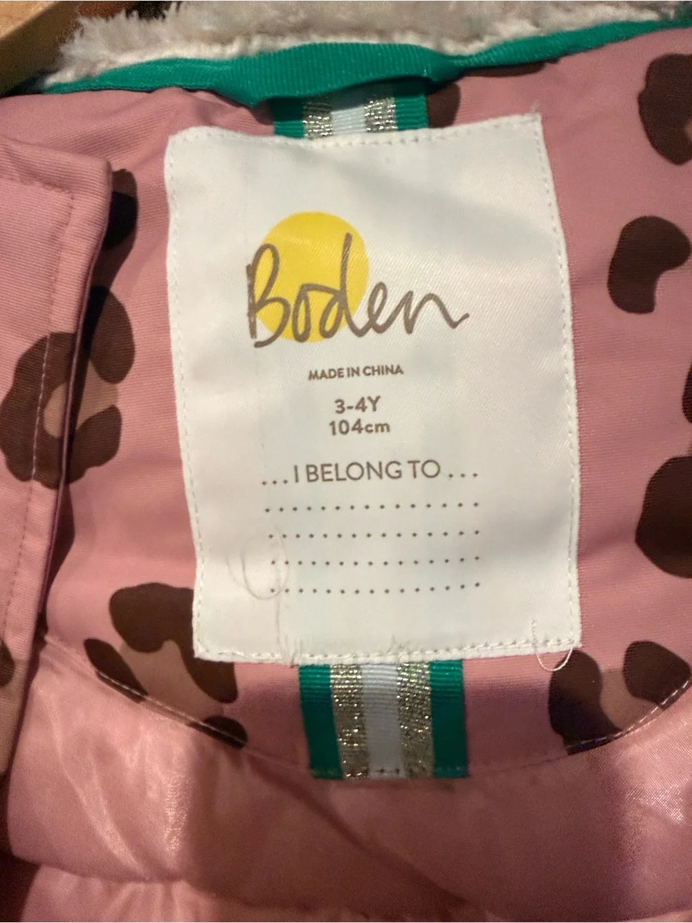 Boden pink leopard